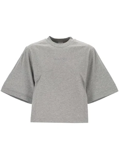 Pinko T-shirts And Polos In Grigio Pioggerella
