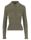Pinko Cotton And Silk Polo Shirt In Multicolor