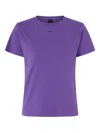 Pinko Logo Printed T-shirt In Purple