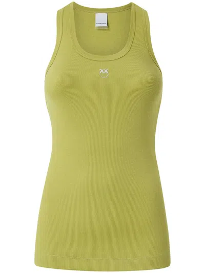 Pinko T-shirts And Polos In Verde Palma