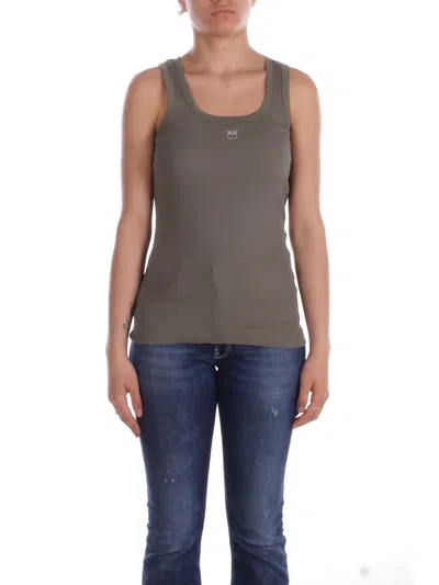Pinko T-shirts And Polos In Verde Salvia Verde
