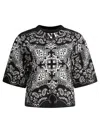 Pinko Boxy Silhouette Cotton T-shirt In Black