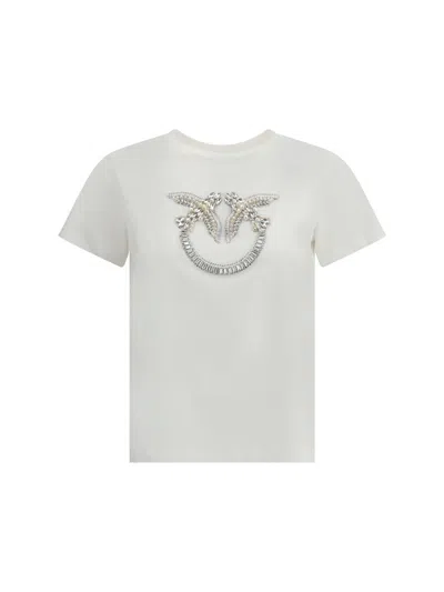 Pinko Embroidered Logo T-shirt In Green