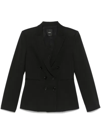 PINKO TAILORED BLACK DOUBLE-BREASTED JACKET