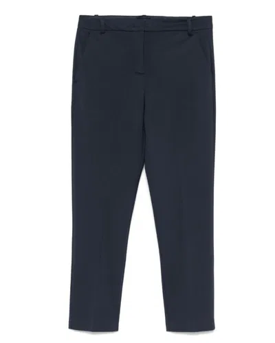 PINKO PINKO TAILORED BLACK TROUSERS WITH SMOOTH TEXTURE