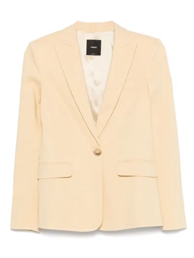 PINKO PINKO TAILORED BLAZER IN SHERBET YELLOW