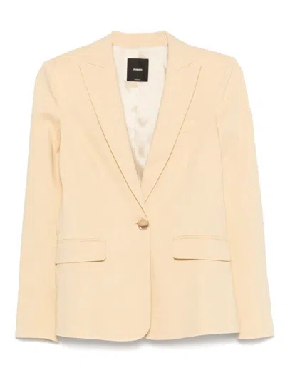 PINKO TAILORED BLAZER IN SHERBET YELLOW