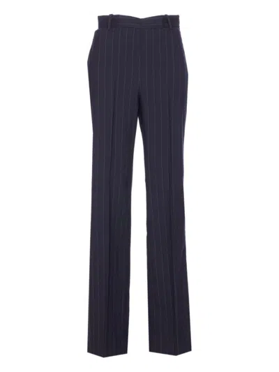 Pinko Tailored Blue And White Pinstripe Trousers
