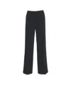 Pinko Tailored Chino Trousers With Smooth Texture And Classic Silhouette In Black