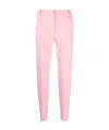 Pinko Tailored Cropped Trousers In Pink