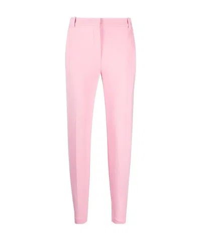 Pinko Tailored Cropped Trousers In Pink