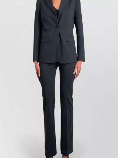 Pinko Tailored Jacket Notch Lapel Flap Pockets In Blue