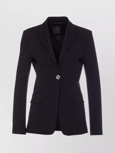 PINKO TAILORED JACKET WITH V-NECK AND FLAP POCKETS