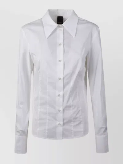 Pinko Tailored Long Sleeve Fitted Shirt In Animal Print