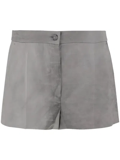 Pinko Tailored Mini Shorts In Grey