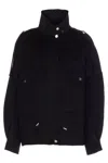 Pinko Tailored Short Coat With Traditional Collar In Black