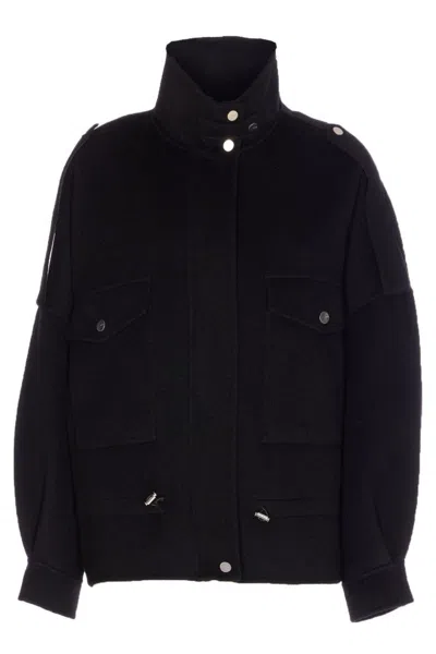 PINKO TAILORED SHORT COAT WITH TRADITIONAL COLLAR