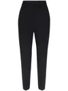 Pinko Slim-cut Cropped Trousers In 黑色