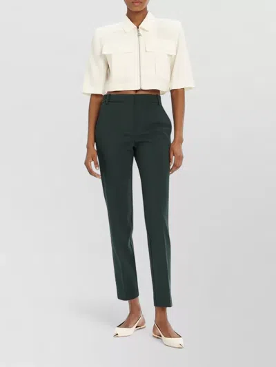 Pinko Tailored Trousers Belt Loops Side Pockets In Black