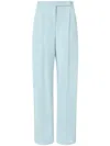 Pinko Elegant Wide-leg Trousers With Darts In Blue