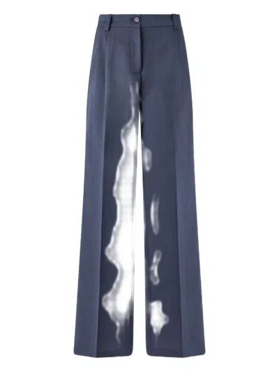 Pinko Tailored Trousers In Blue