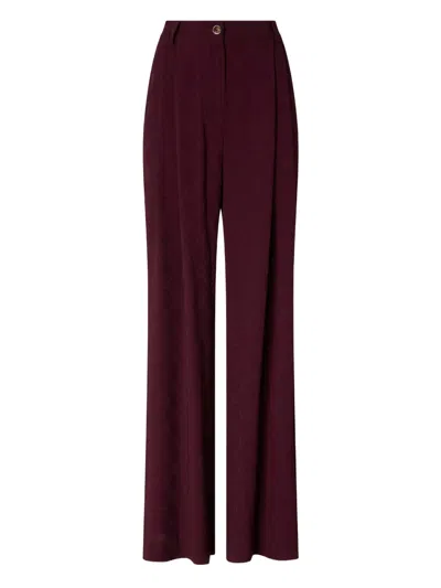 Pinko Tailored Trousers In Burgundy
