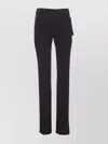 Pinko Tailored Trousers Featuring Zip Pockets In Black