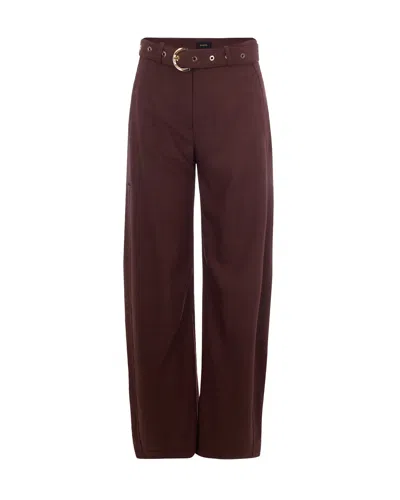 Pinko Tailored Trousers For Women In Purple