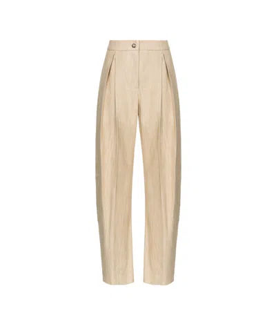 Pinko Tailored Trousers In Nude
