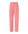 Pinko Elegant Wide-leg Trousers With Darts In Pink