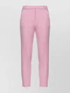 Pinko Tailored Trousers With Viscose Blend And Fit In Pink