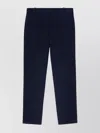 Pinko Tailored Trousers With Belt Loops And Pockets In Blue