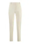 Pinko Bello Straight-leg Trousers In Neutrals