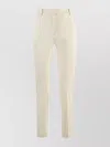 Pinko Tailored Trousers With Pockets And Belt Loops In White