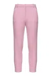Pinko Tailored Trousers With Viscose Blend And Fit In Pink