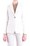 Pinko Tailored White Jacket With Single-button Closure In White