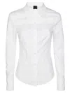 Pinko Tailored White Poplin Shirt With Corset Effect In White
