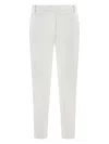 Pinko Tailored White Trousers With Side Pockets In White