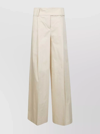 PINKO TAILORED WIDE-LEG TROUSERS WITH FRONT CREASE