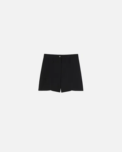 Pinko Twill Tailored Shorts For Men In Black