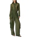 Pinko Combinaison En Crêpe Georgette Avec Poches Cargo