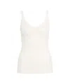 Pinko Lightweight Rips Ribbed Tank Top In White