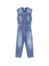 Pinko Denim Jumpsuit With Belt Loops And Pockets