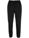 Pinko Tapered Trousers With Tailored Waistband In Black
