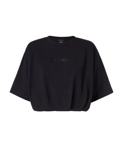Pinko Women's T-shirt In Nero Limousine