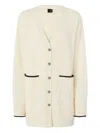 Pinko Tasmania Button Cardigan In White