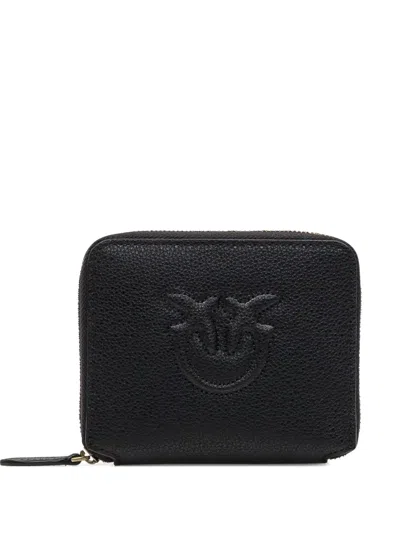 PINKO TAYLOR EMBOSSED LOGO ZIP-AROUND PURSE