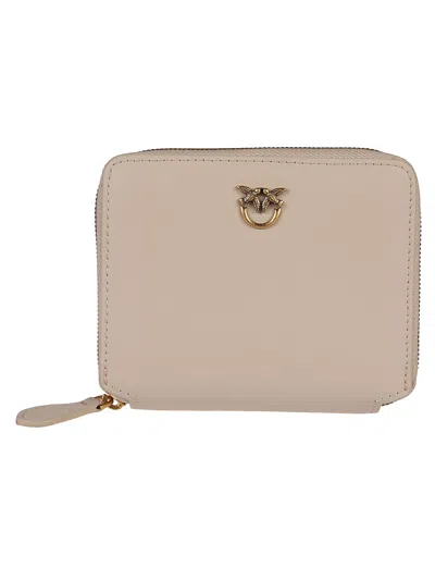 Pinko Taylor Smooth Calf Leather Zip-around Wallet In Multi