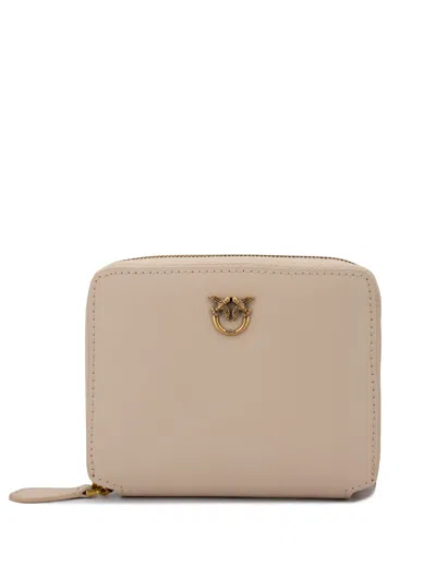 Pinko Taylor Wallet In Beige