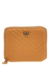 Pinko 'taylor' Chevron Pattern Wallet In Yellow
